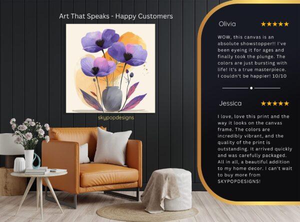 Purple Poppy Art