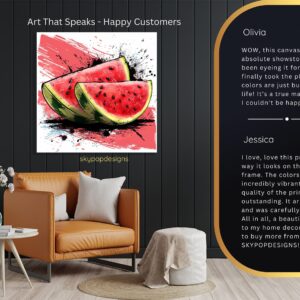 Juicy Watermelon Splash Art