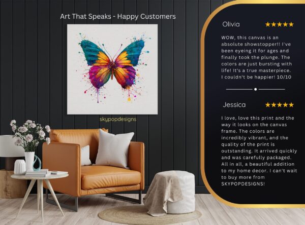 Colorful Butterfly Art
