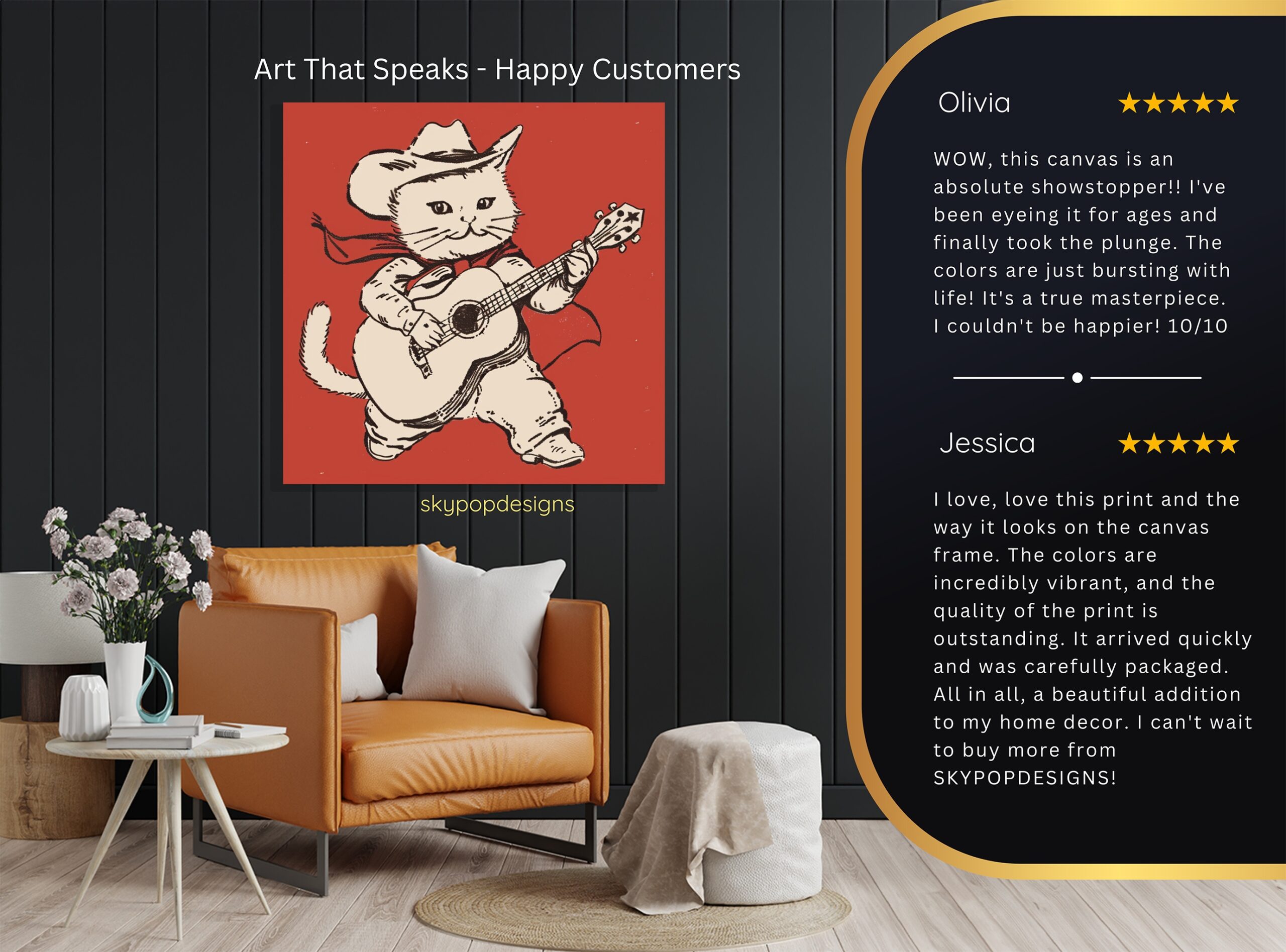 8.jpg Cowboy Cat Art
