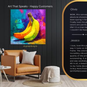 Vibrant Banana Art