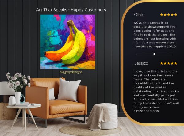 Vibrant Banana Art