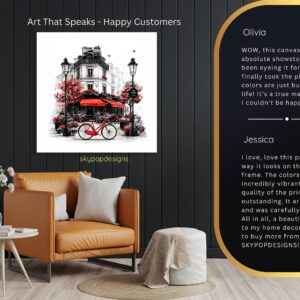 Parisian Cafe Bicycle Art
