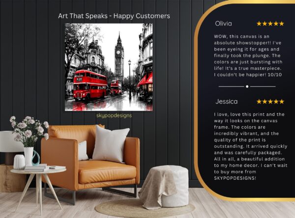 London Red Bus Art