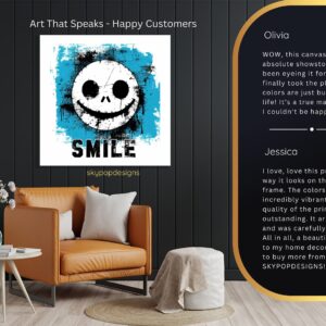 Grunge Smiley Face Art