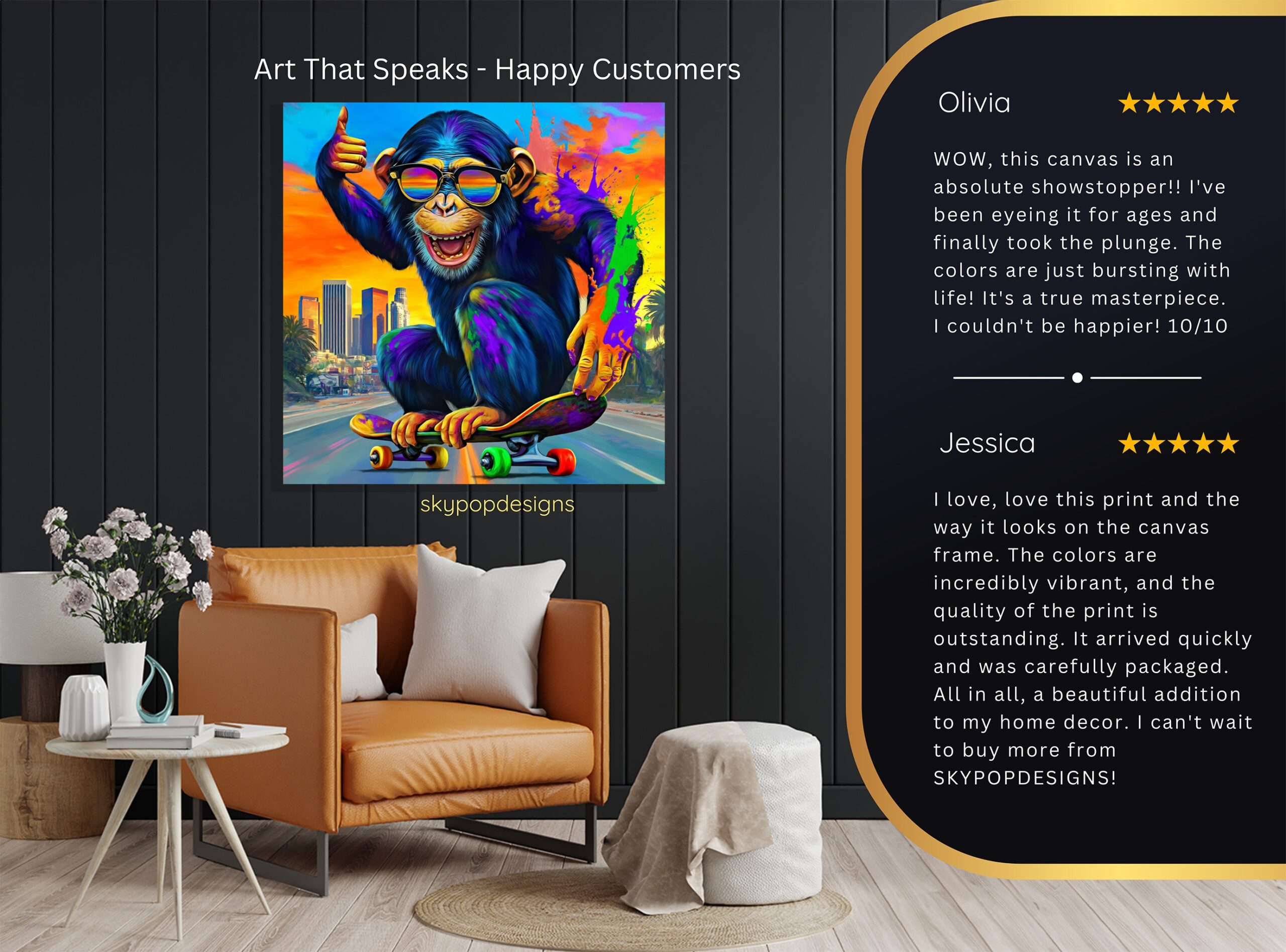 8.jpg Chimpanzee Art