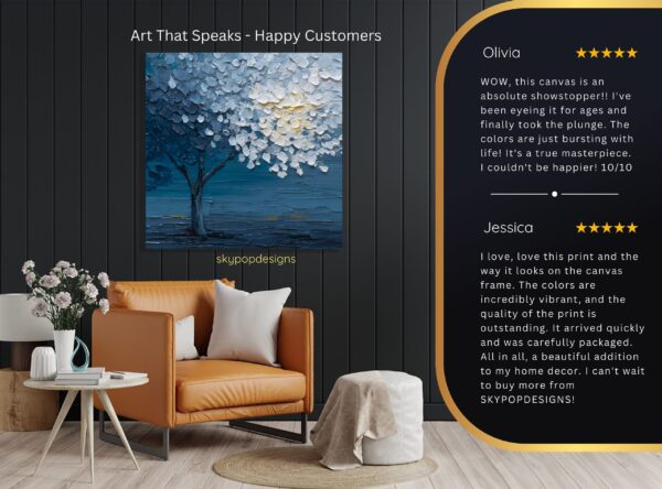 Blue Tree Art