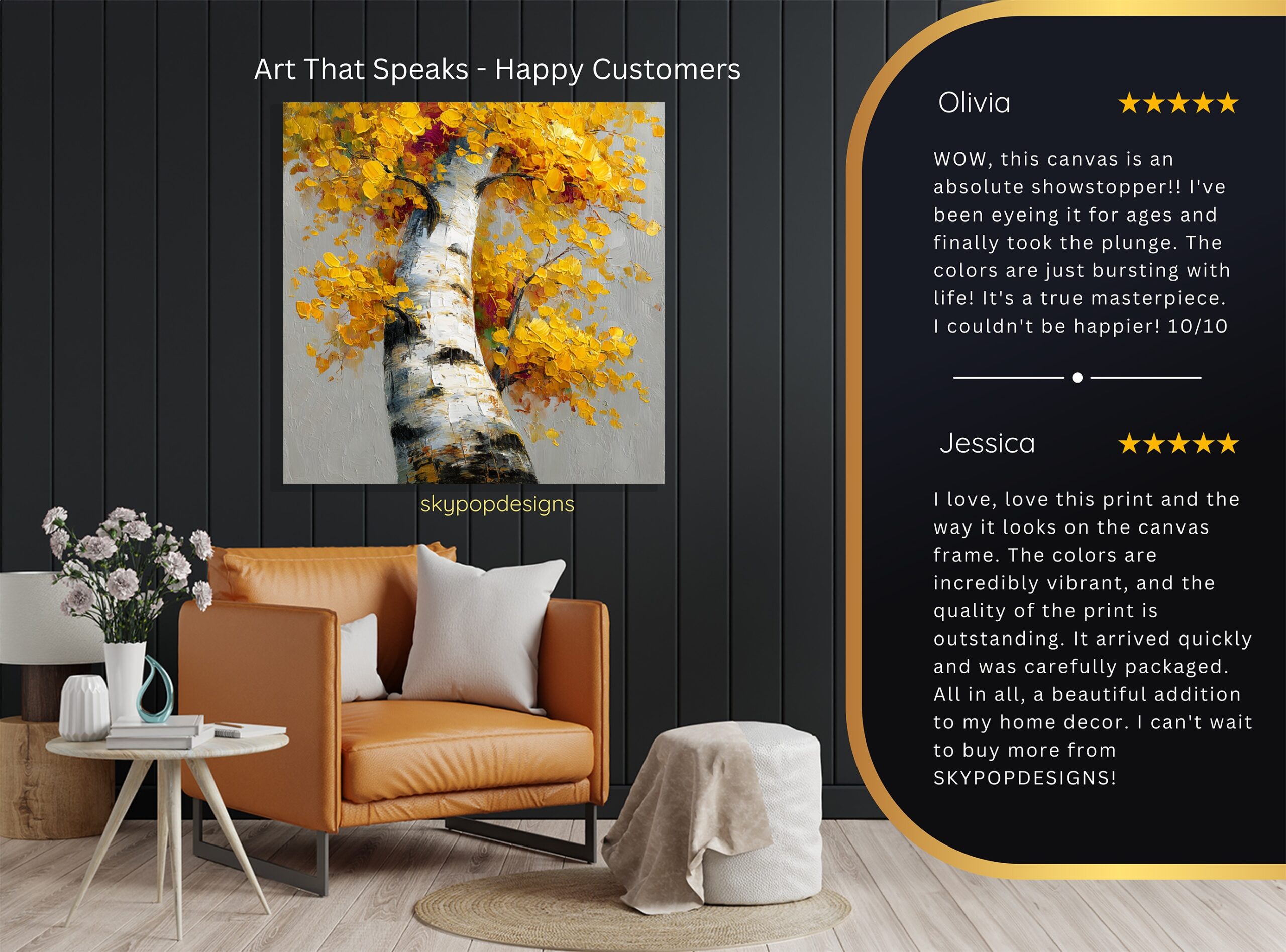 8.jpg Golden Birch Tree Art