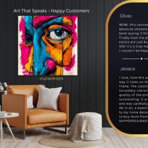 Vibrant Eyes Art