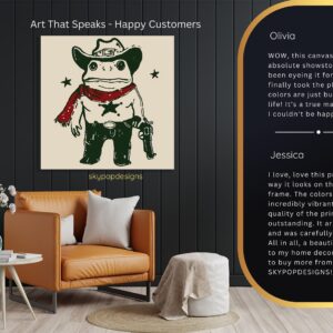 Cowboy Frog Art