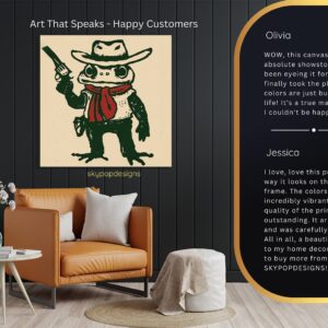 Cowboy Frog Art