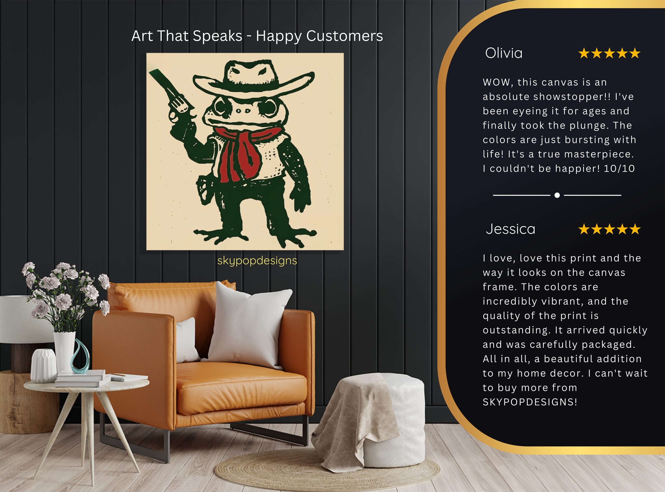 8.jpg Cowboy Frog Art