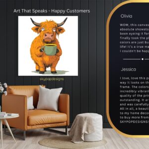 Highland Cow Art