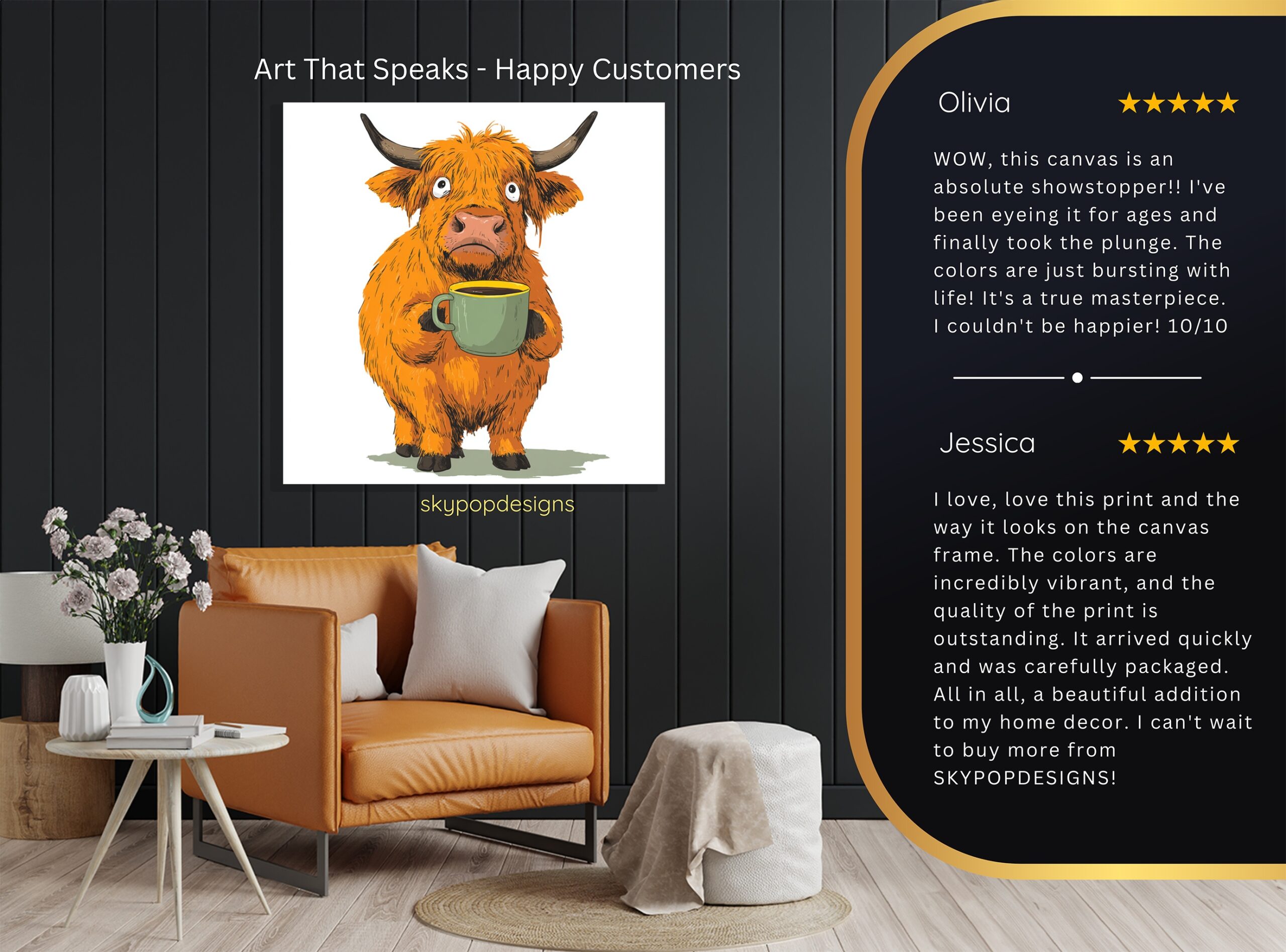 8.jpg Highland Cow Art