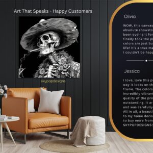Skull Sombrero Art