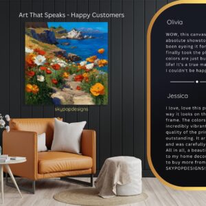 Coastal Poppy Paradise Art