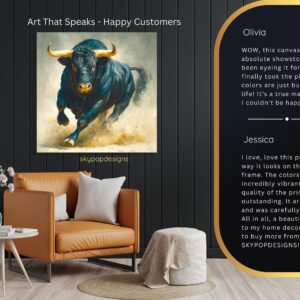 Charging Bull Art