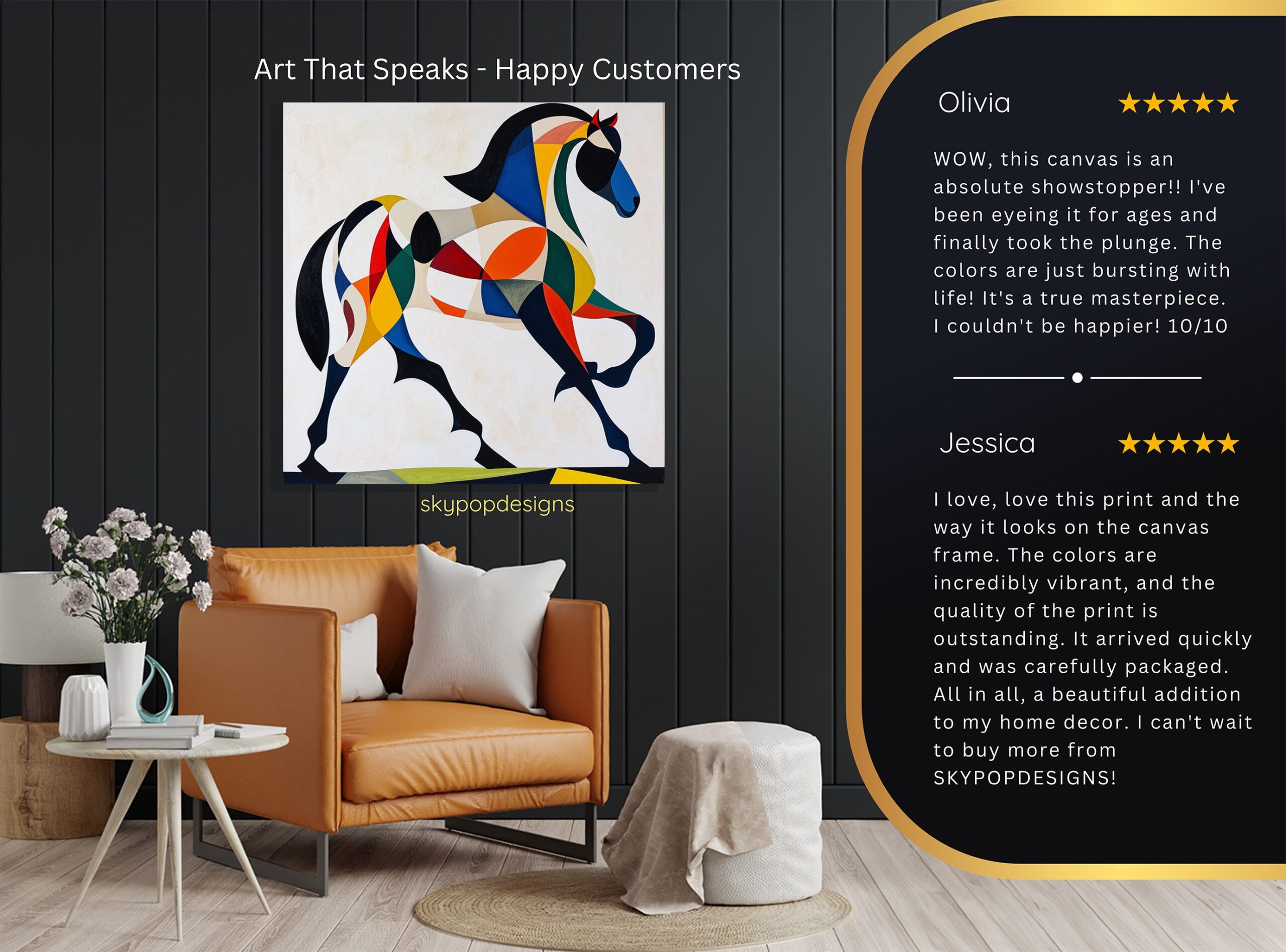 8.jpg Colorful Horse Art