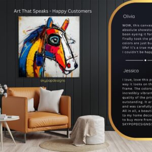 Colorful Horse Art