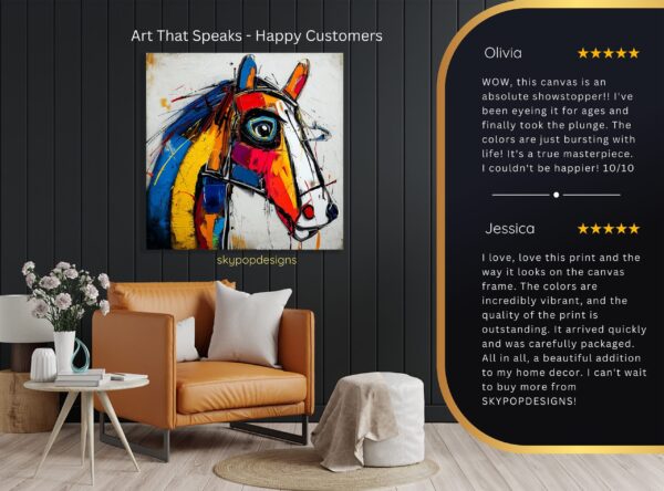 Colorful Horse Art