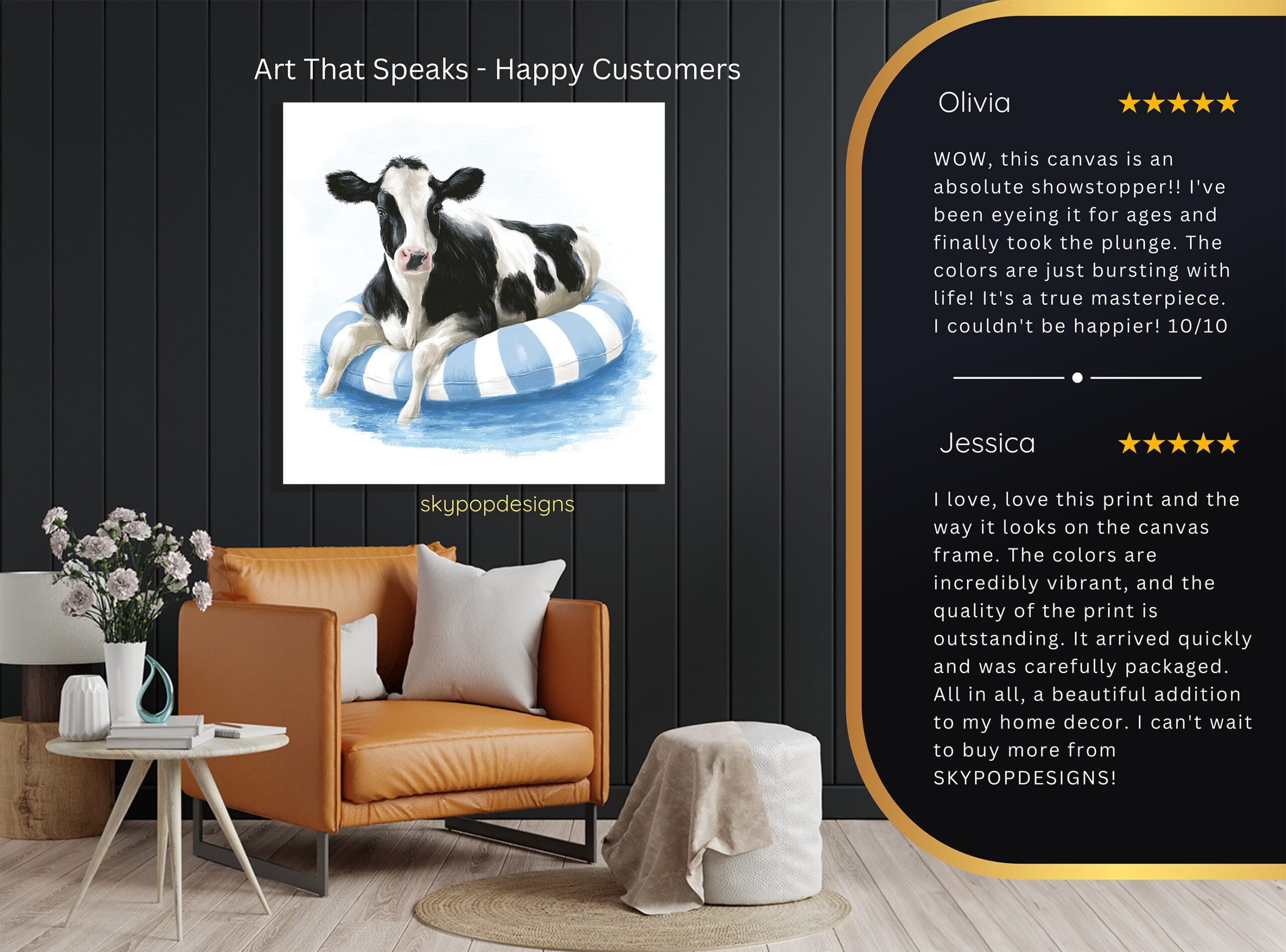 8.jpg Cow Pool Float Art