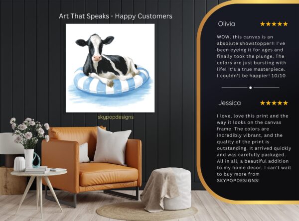 Cow Pool Float Art