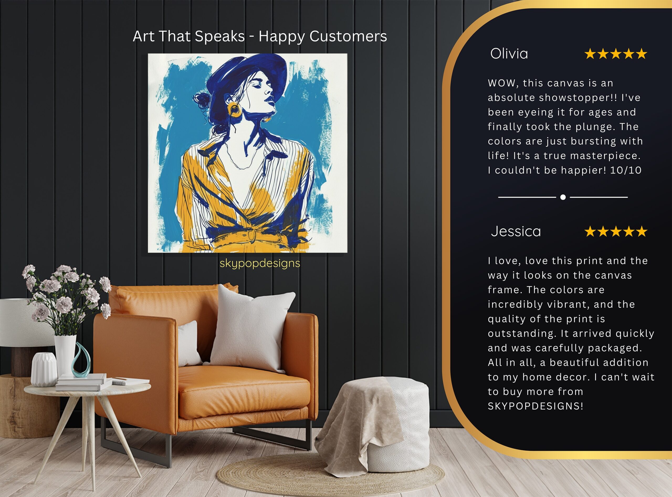8.jpg Fashionista Blue Hat Art