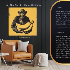 Chimpanzee Banana Art