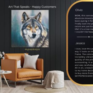 Wolf Portrait Art