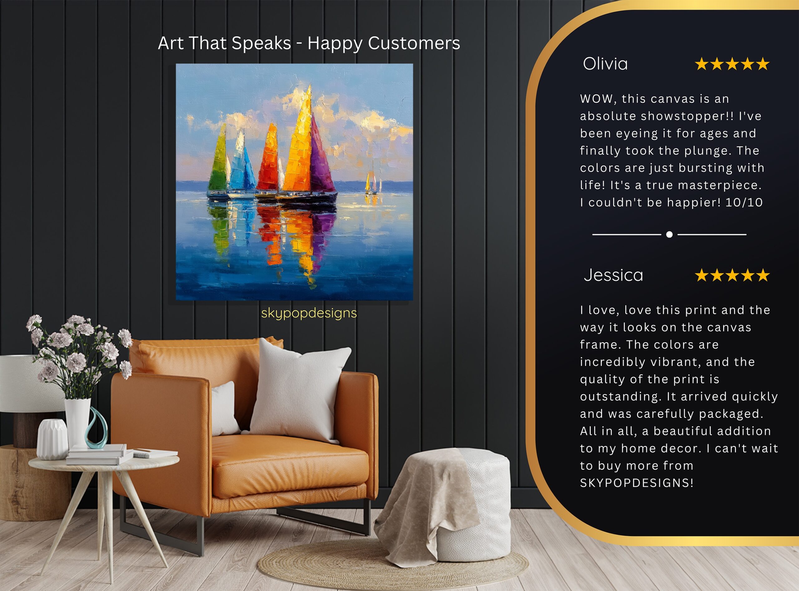8.jpg Colorful Sailboats Art