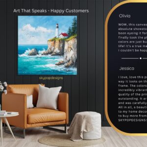 Seagull Lighthouse Art