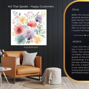 Watercolor Wildflower Art