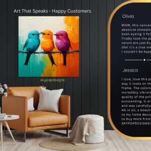 Colorful Birds Art