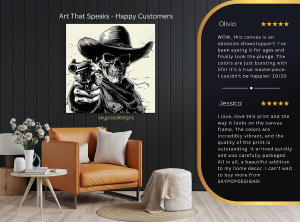 Cowboy Skull Art