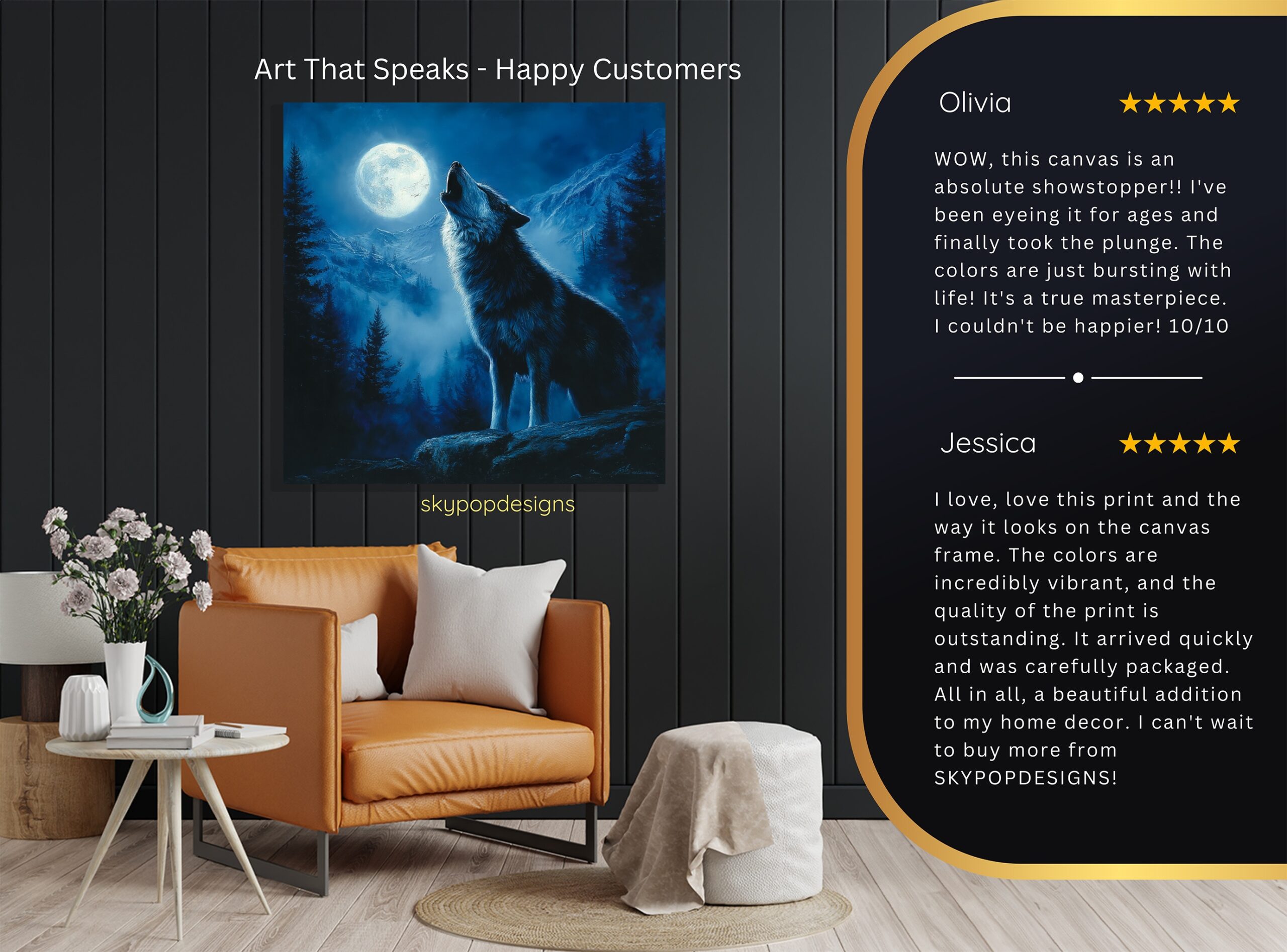 8.jpg Howling Wolf Art