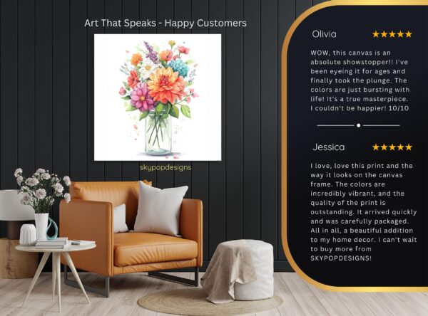 Vibrant Flower Bouquet Art