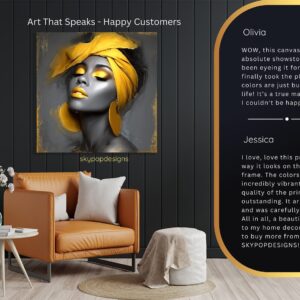 Golden Glow Portrait Art