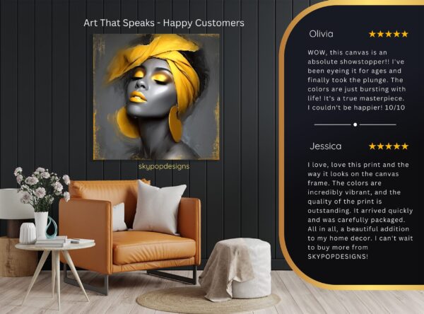 Golden Glow Portrait Art