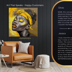 Golden Glow Portrait Art