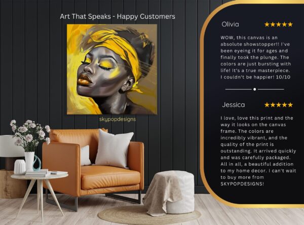 Golden Glow Portrait Art