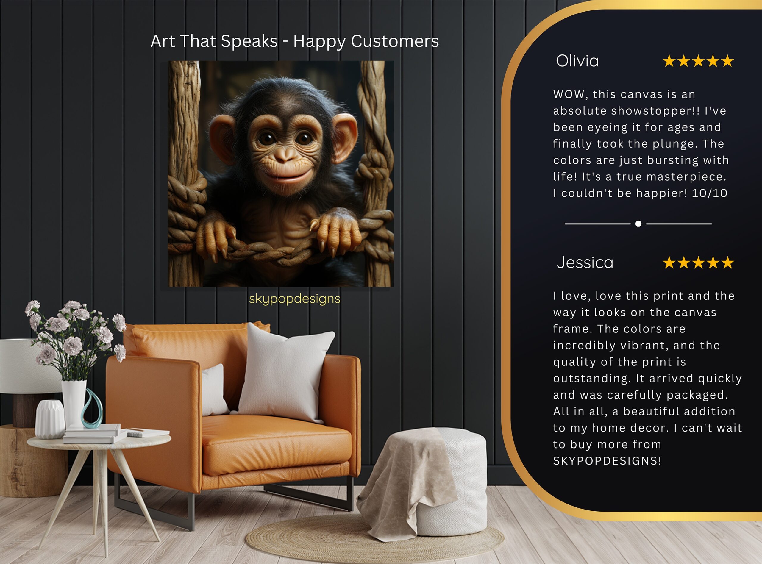 8.jpg Chimpanzee Art