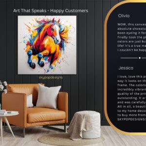 Colorful Horse Art