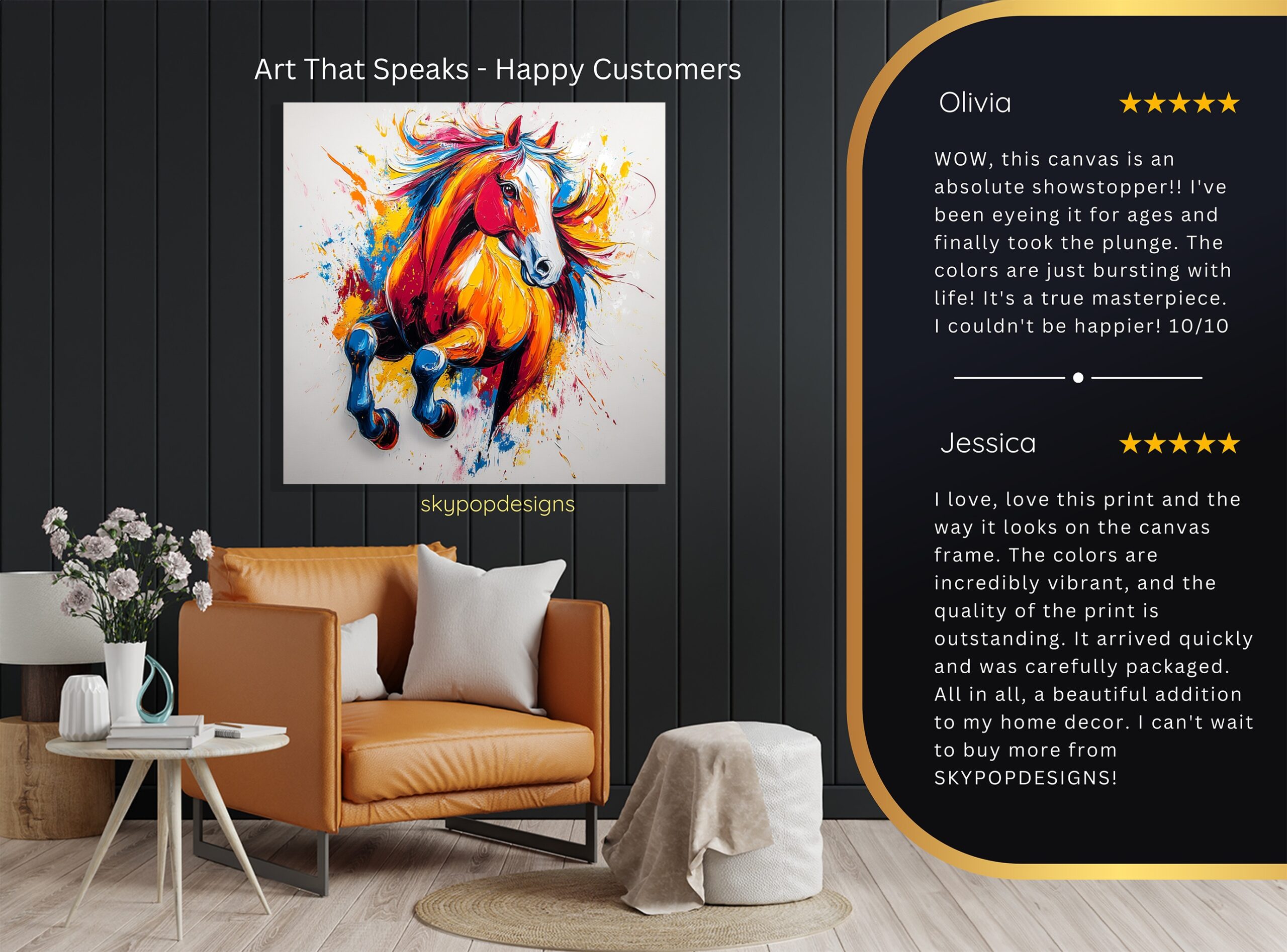 8.jpg Colorful Horse Art