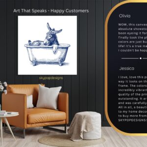 Donkey Bath Art