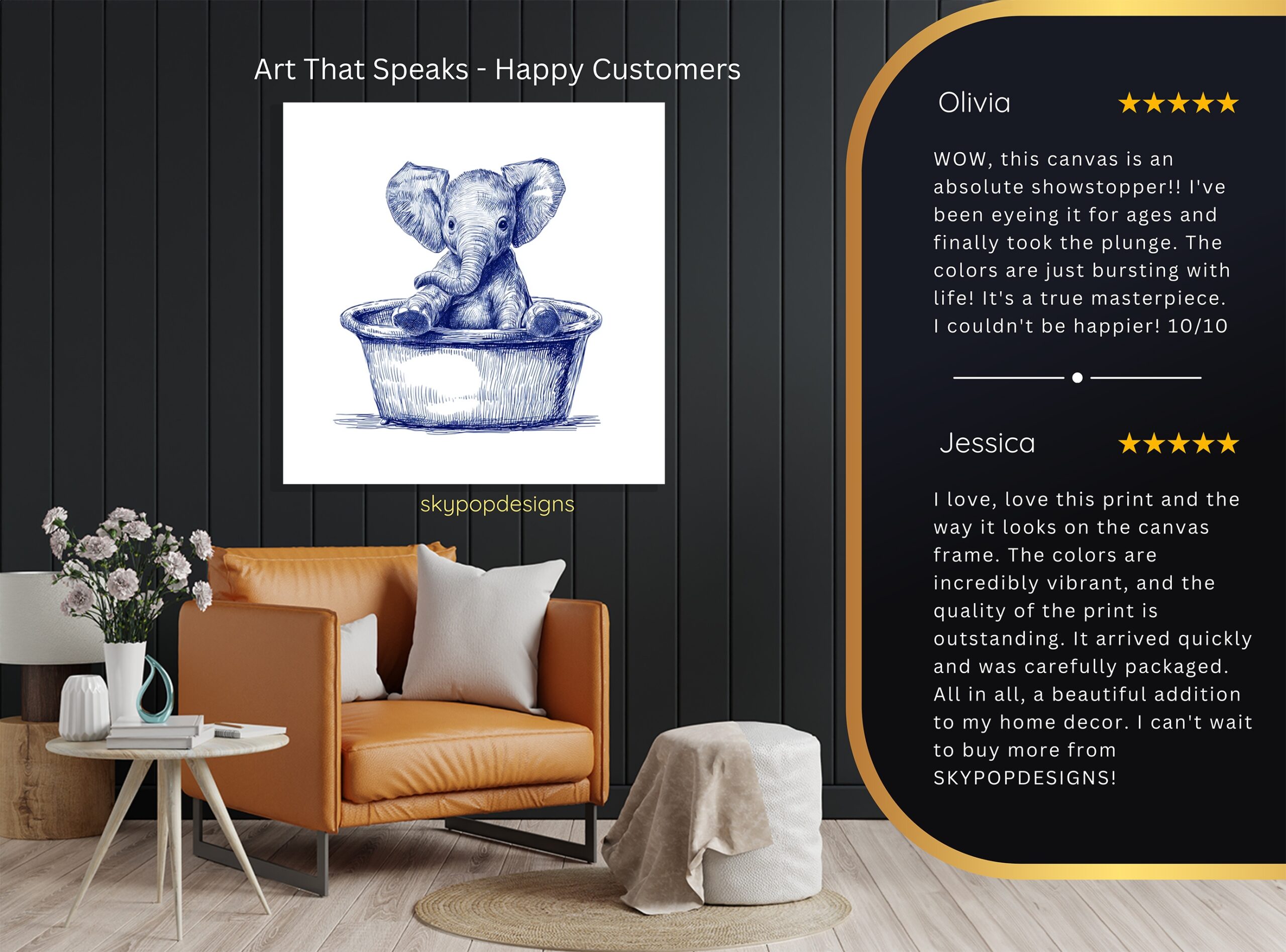 8.jpg Baby Elephant Art