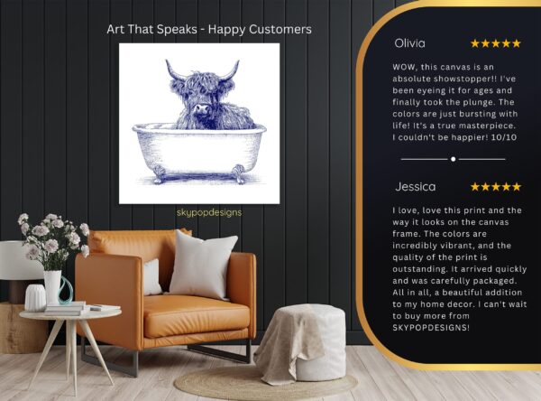 Highland Cow Art