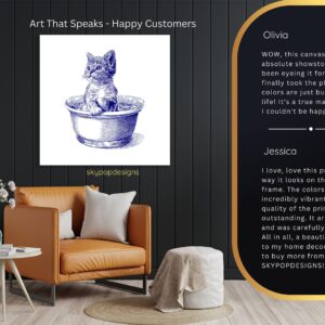 Kitten in Bowl Art