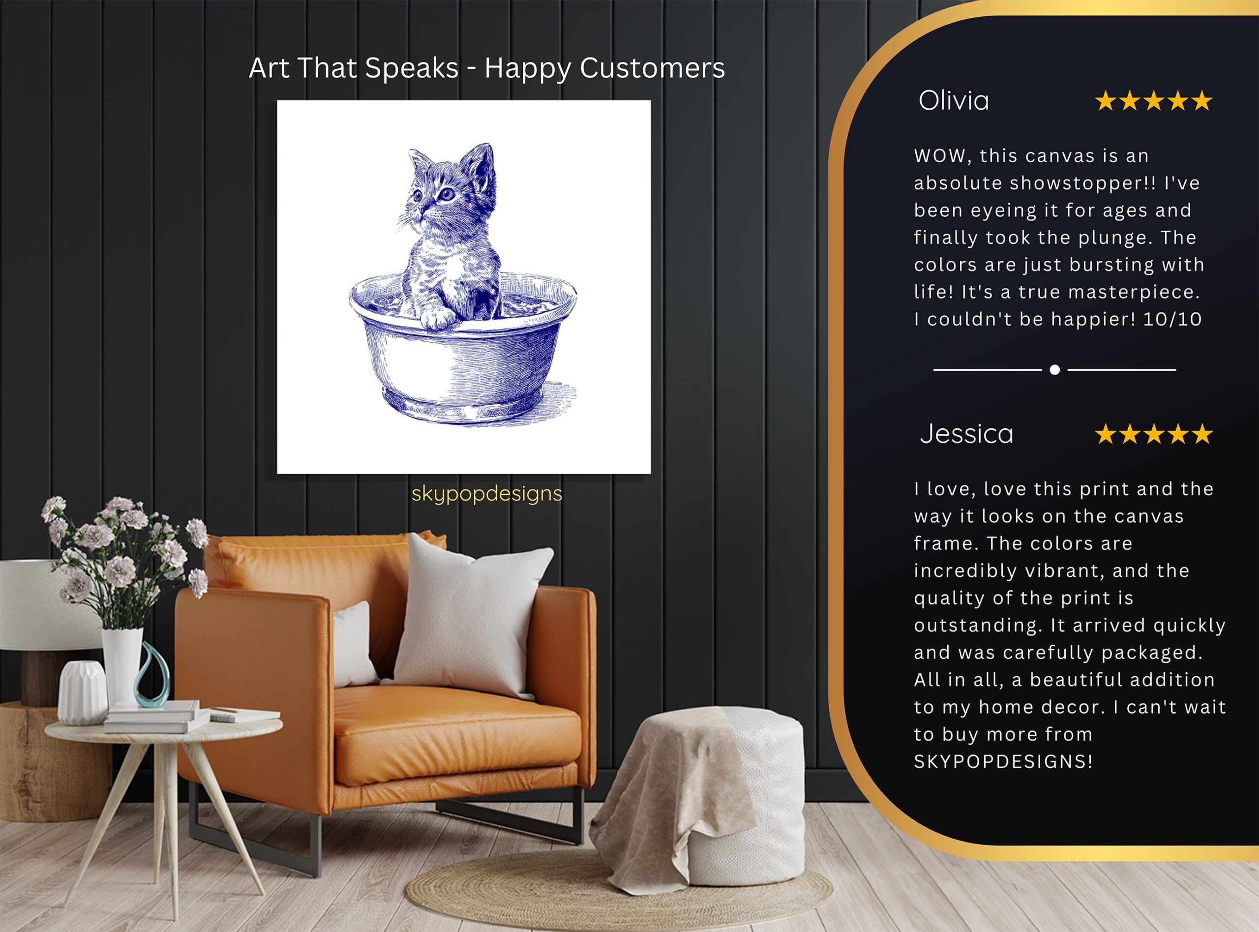 8.jpg Kitten in Bowl Art
