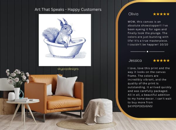 Squirrel in Bowl Art