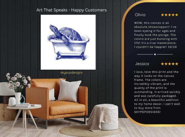 Turtle Bathtub Art